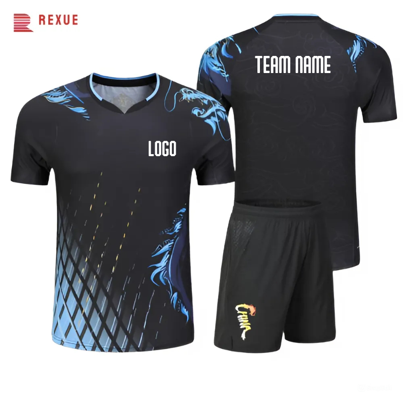 Table Tennis Zhang Jike - T-shirt de Tennis de Badminton imprimé