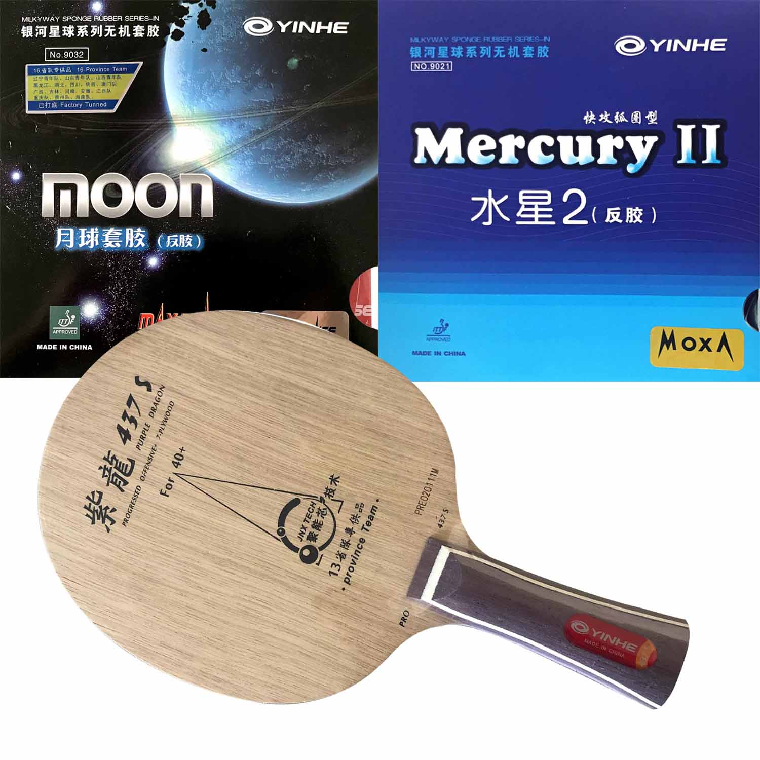 Raquette Pro Combo YINHE Purpl - Table Tennis Zhang Jike avis et prix